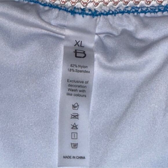 Blooming Jelly 2 Piece Swimsuit XL Womens Blue High Waist Bikini Tummy Control - Picture 5 of 5